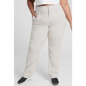 NEW Athleta Women's Plus Size 26 Trekkie Hike Pants Tan Birch